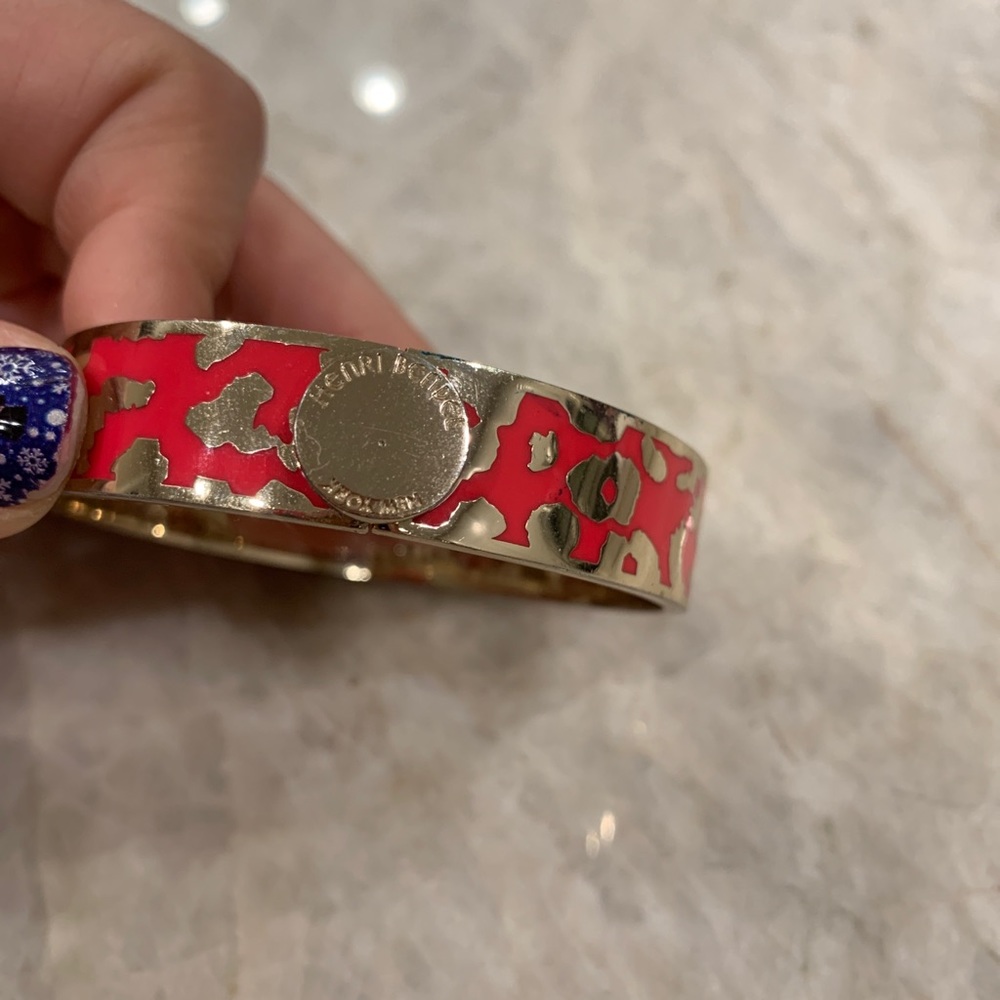 Henri Bender Bangle Hot Pink and Gold Cheetah